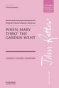 When Mary Through the Garden Went SATB choral sheet music cover